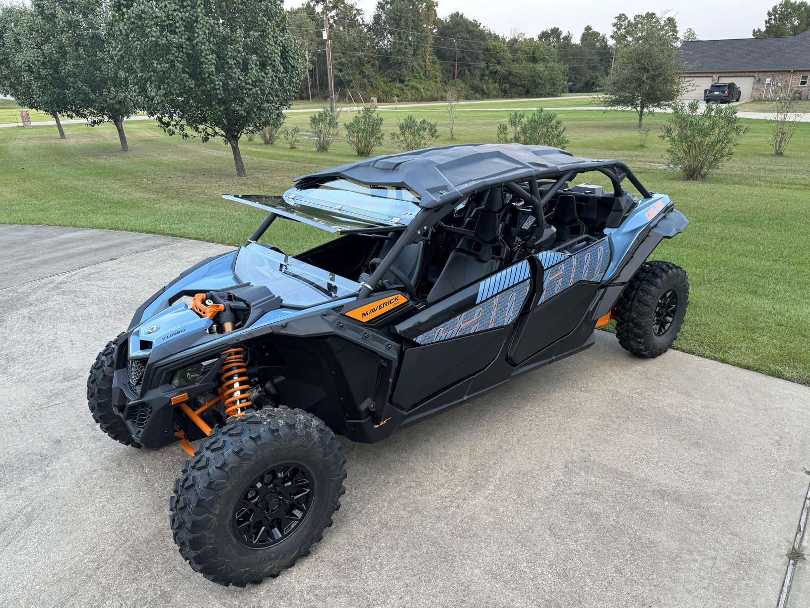 X3 Windshield - Scratch Proof Polycarbonate Full Window Compatible with Can-Am Maverick X3 900 XRS XDS Turbo R Max 2017-2026(Except Intrusion Bar), Hard-coated Front Windshield customer photo 1