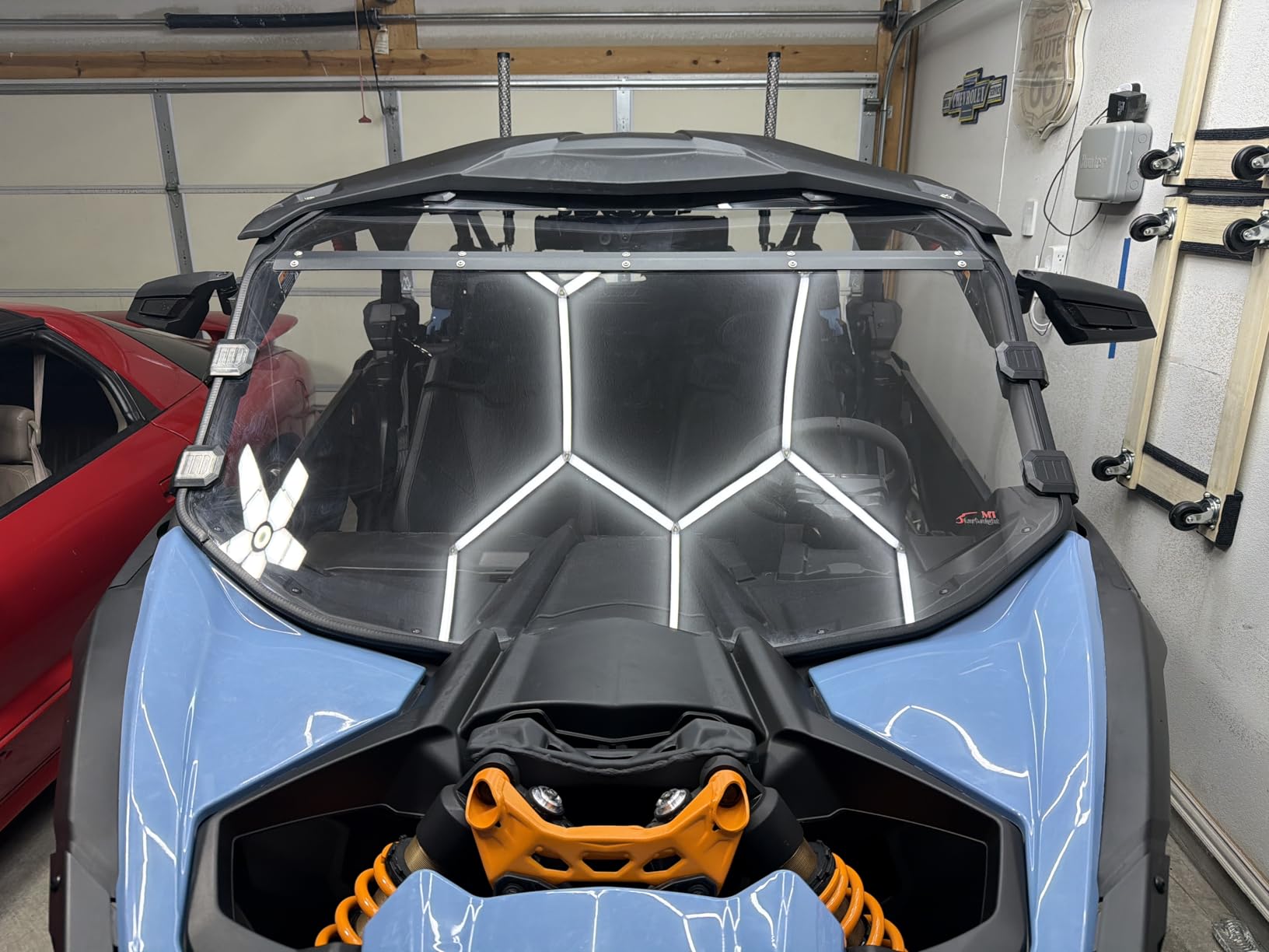 X3 Windshield - Scratch Proof Polycarbonate Full Window Compatible with Can-Am Maverick X3 900 XRS XDS Turbo R Max 2017-2026(Except Intrusion Bar), Hard-coated Front Windshield customer photo 2