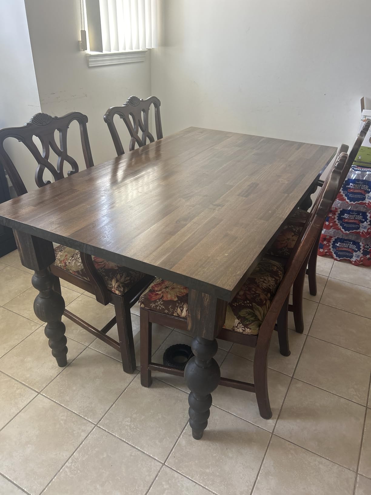 Howizz Walnut Butcher Block Countertop 60 x 25 x 1.5 Inches - Solid Wood Table Top for Desk Top, Dining Table, Workbench Top customer photo 1