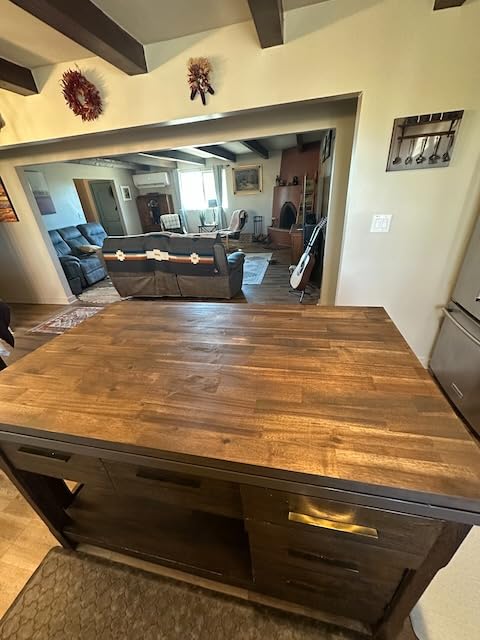 Howizz Walnut Butcher Block Countertop 60 x 25 x 1.5 Inches - Solid Wood Table Top for Desk Top, Dining Table, Workbench Top customer photo 2