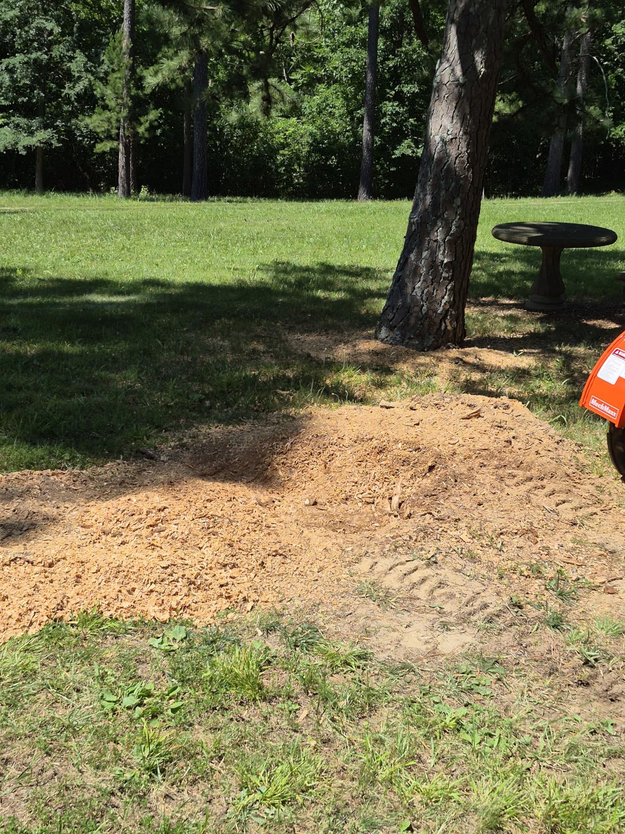 MechMaxx Heavy Duty PTO Powered Stump Root Grinder, Model SG24 Orange | 3 Point Hitch Cat.1; 15-45HP; 34 Carbide Teeth; 6