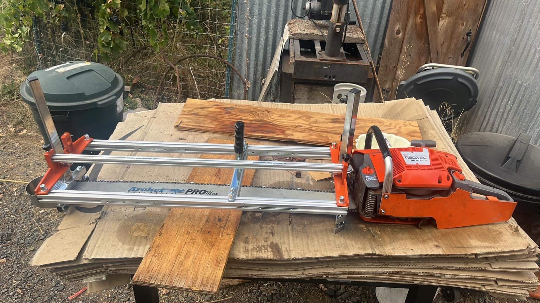 36 Inch Chainsaw Mill, Portable Saw Mill, Lumber Cutting Guide Timber Chainsaw Mill Kit Attachment Cutting Milling Wood customer photo 2