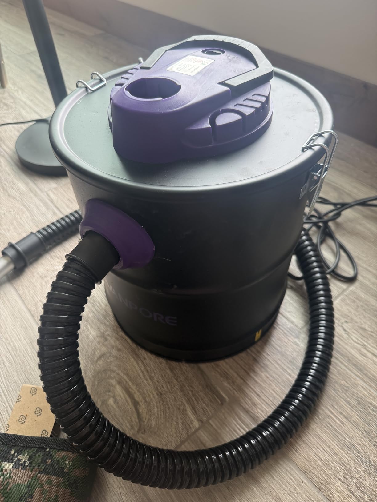 Ash Vacuum for Pellet Stoves: 5.2 Gallon Fireplace Ash Vac with 1200w Powerful Suction & Wheeled Base - Ash Vacuum Cleaner for Fireplaces, Pellet Grill, Wood Stove, Fire Pits customer photo 2