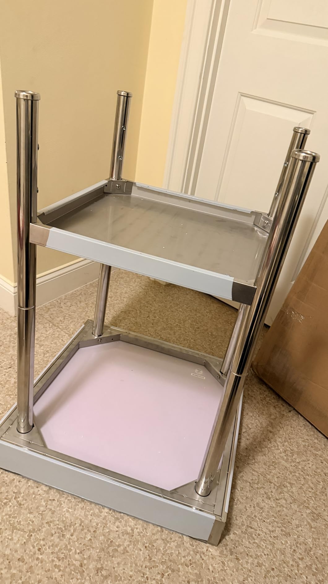 VEVOR 24 x 30 x 36 Inch Stainless Steel Work Table, Commercial Food Prep Worktable Heavy Duty Prep Worktable, Metal Work Table with Adjustable Height for Restaurant, Home and Hotel customer photo 2