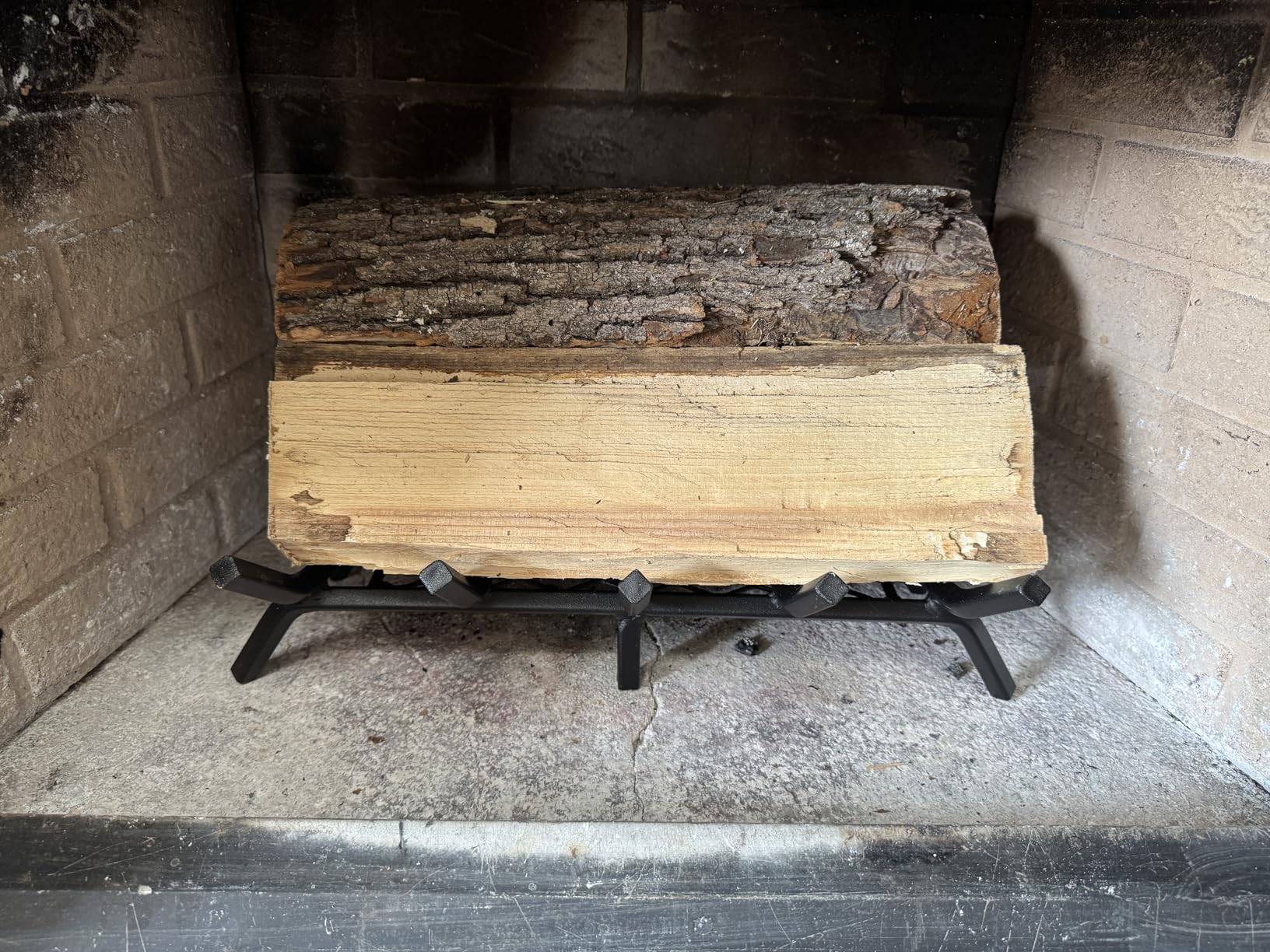 Good GAIN Fireplace Grate 30in Heavy Duty w/Ember Retainer,Fire Log Holder | 1/2