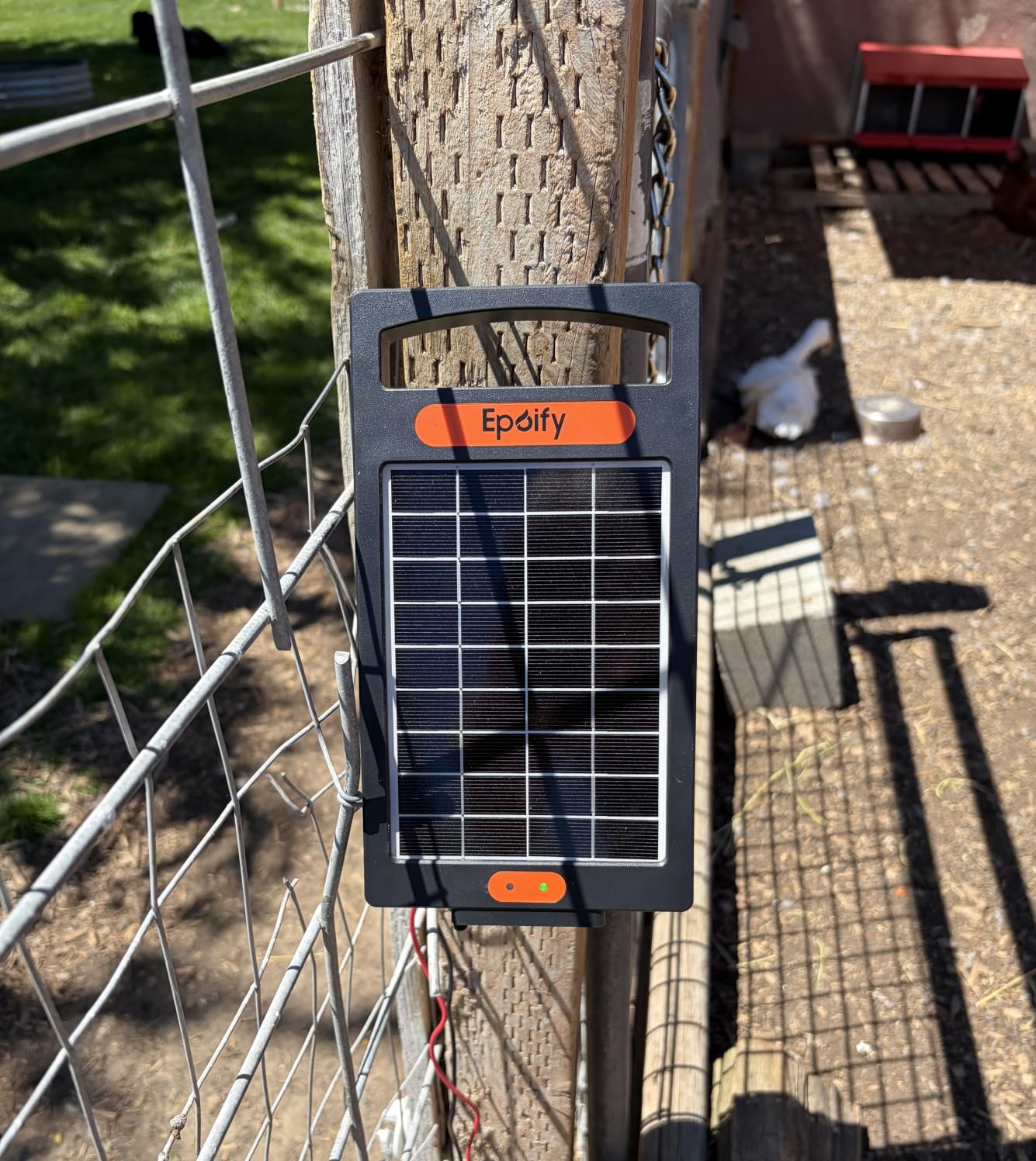 24 Hour Solar Electric Fence Charger, 10 Miles, Up to 10200v Output Range Electric Fence Charger, 0.18J Portable Energizer with Solar Panel for Livestock & Predator Protection customer photo 2