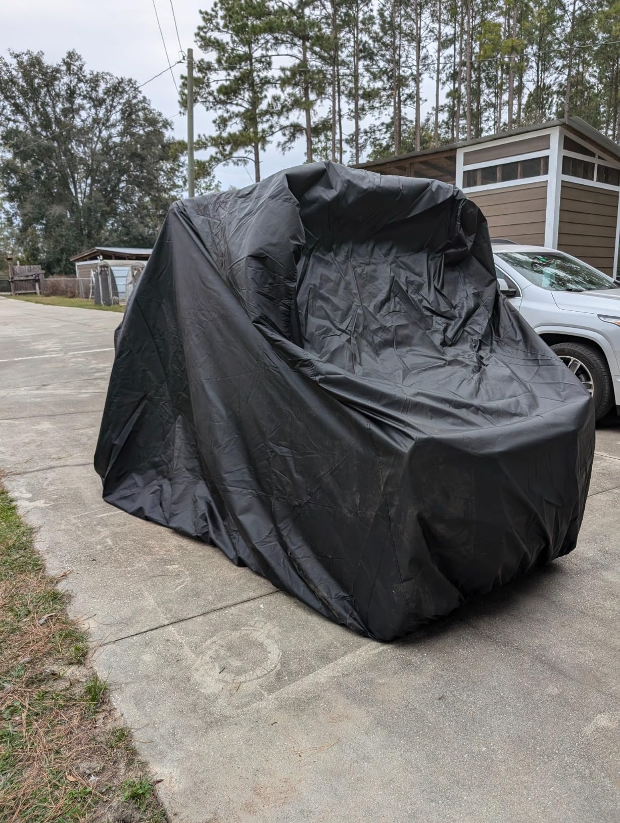 Golf Cart Cover 4/6 Passenger,115/118/120/123/144/150/156 Inch Waterproof Universal Golf Cart Cover for Evolution EZGO Club Car,Outdoor Protection Golf Cart Accessories customer photo 2