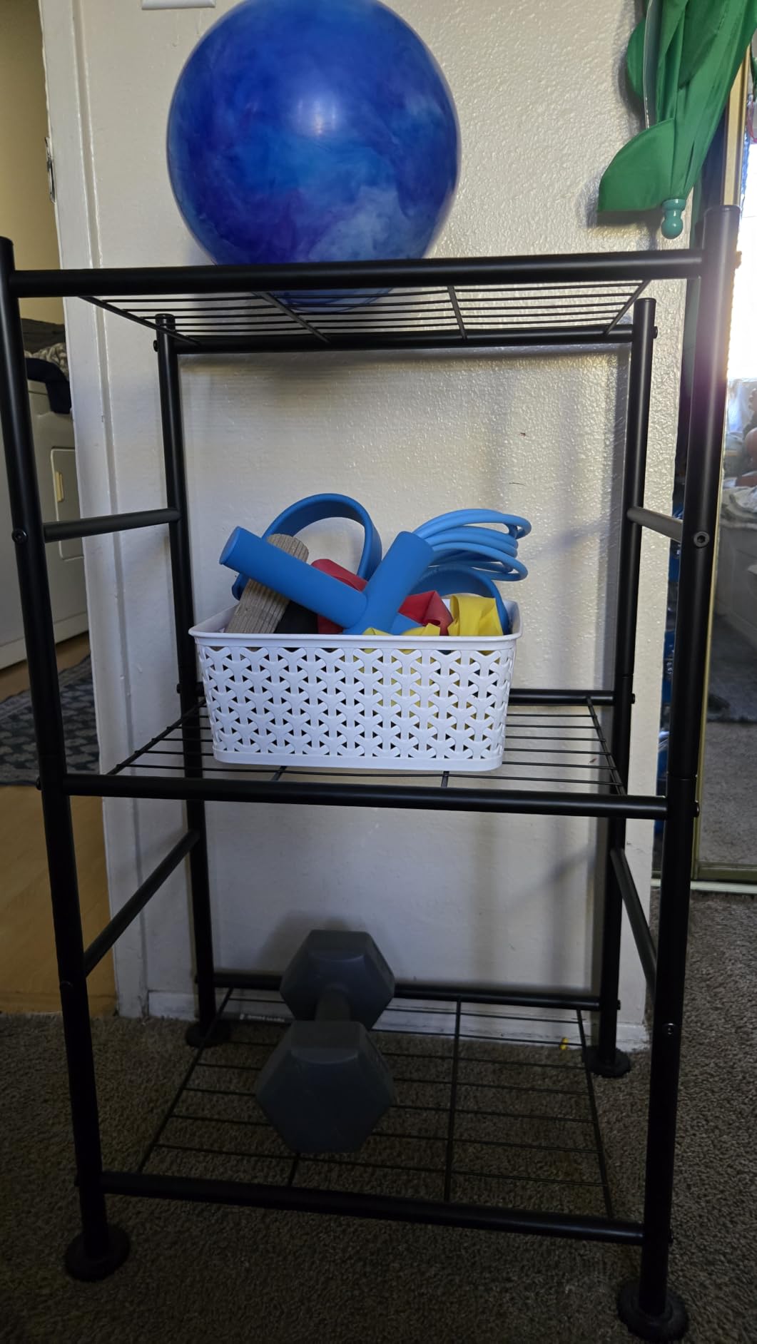 Sakugi Storage Shelves - 3 Tier Shelf Organizer, Sturdy Metal Garage Shelving with Adjustable Leveling Feet, Space-Saving for Pantry, Laundry, Kitchen customer photo 1