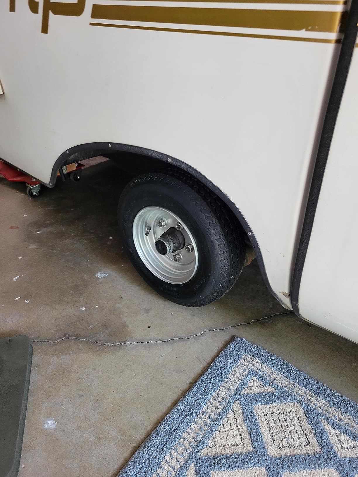 Antego 4.80-8 Trailer Tire & Wheel, Load Range C, 5 Lug Galvanized, 1 Pack | Pre-mounted trailer assembly; Load Range C, 5 Lug, Galvanized customer photo 1