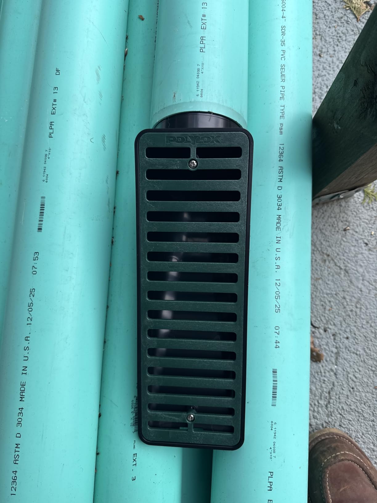 4-in-1 Slope Drain/Miter Drain/Angled Drain (for 4