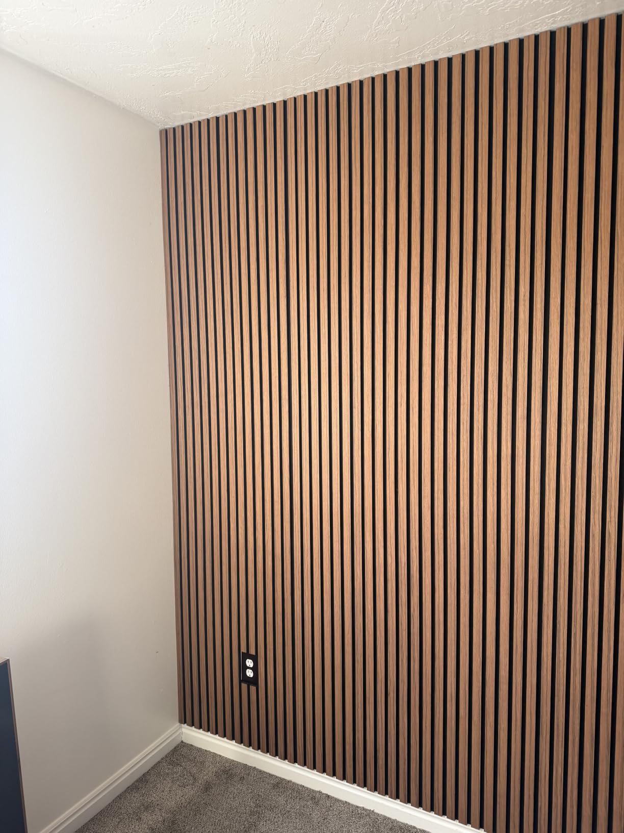 Avana Acoustic Wood Wall Panels - 93.2x11.25 Inch Panels - White Oak Acoustic Panels 4 PCs - Wall Panels for Interior Wall Decor for Homes, Offices - Durable Wood Panels for Wall customer photo 2