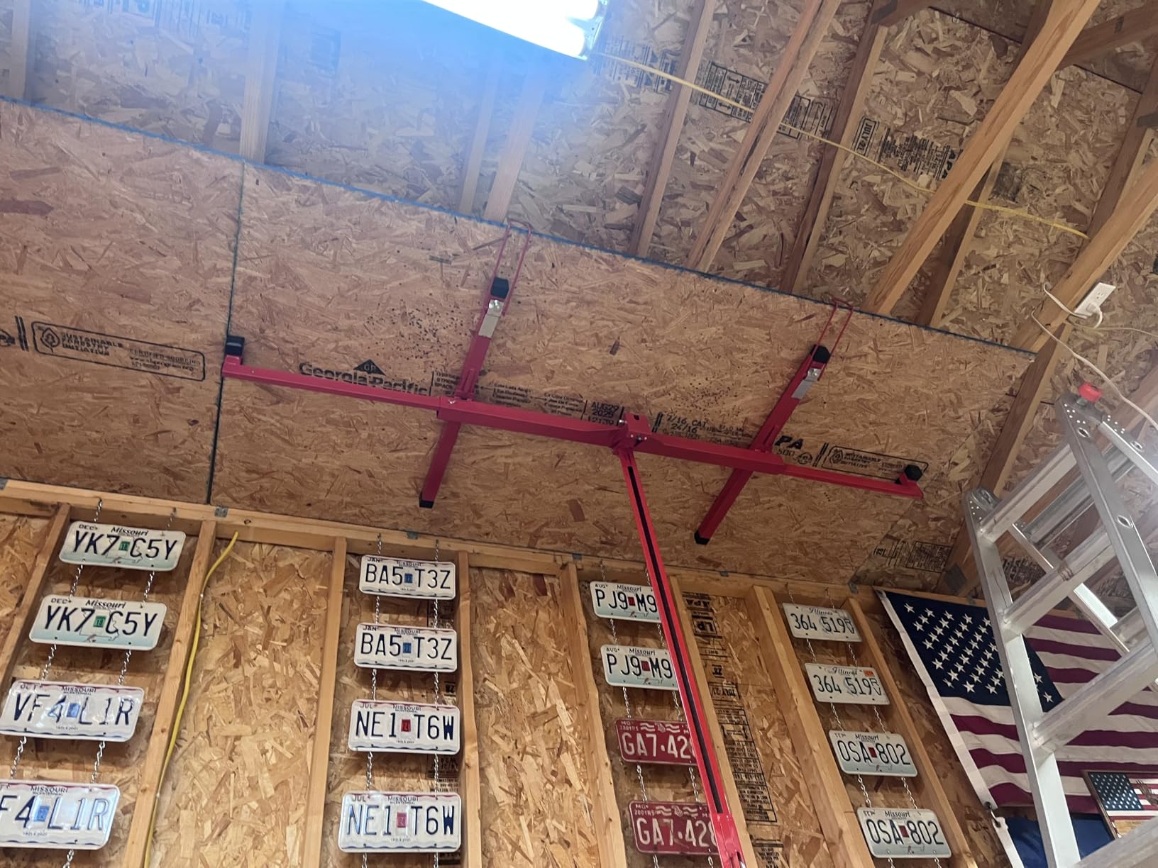 11 ft Drywall Lift, Drywall Rolling Lifter Panel, 150 LBS Heavy Duty Sheetrock Lift Drywall Lift, Drywall Lift Panel Hoist Jack with 360° Adjustable Telescopic Arm & 3 Lockable Wheels (11 ft Yellow) customer photo 1