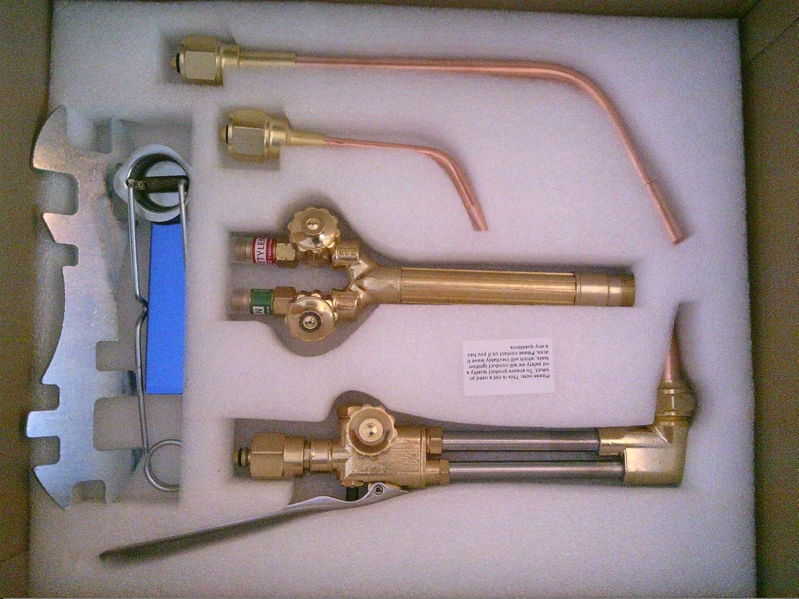 RX WELD Heavy Duty Oxy Acetylene Torch Kit with Check Valves | CA2460 Cutting Attachment, 8-MFA Heating Nozzles customer photo 1