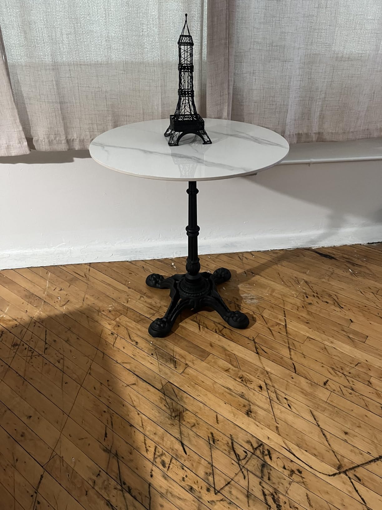 Vintage Self-Stabilizing Table Base - Industrial Cast Iron Furniture Base - 30