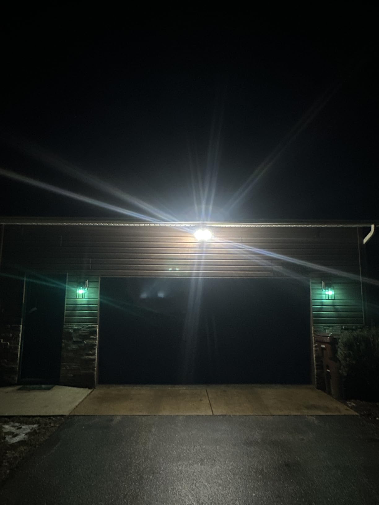 32W 2 Head Motion Sensor Outdoor Lights, 3200LM 6500K LED Security Light Hardwired, Dusk to Dawn, Motion Detector Light for Outside, IP65 Waterproof Flood Lights for Garage, Yard(White) customer photo 2