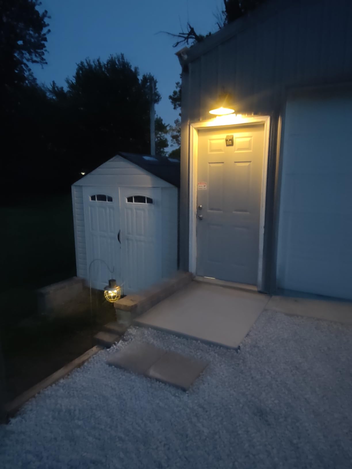 Solar Barn Light for Outside, Dusk to Dawn Outdoor Wall Lights Solar Powered, Farmhouse Exterior Wall Sconce, Industrial Outside Lighting Fixture, Rustic Lantern for Garage, Barn, Shed customer photo 2