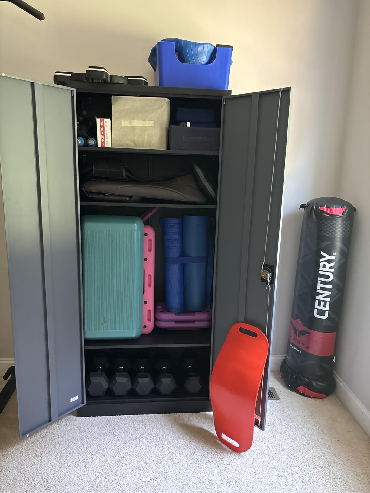 Metal Storage Cabinet with Wheels, 75