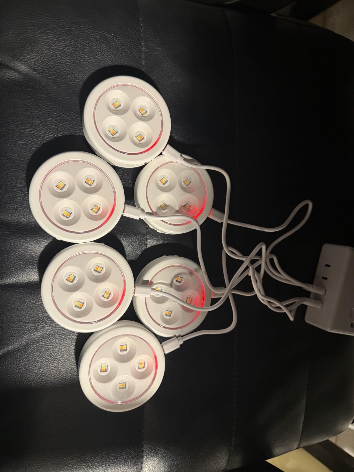 EZVALO LED Puck Lights, Rechargeable Stick On Tap Lamp, Touch Light, 2.95'' Mini Tap Light, 3 Color Temps,Under Cabinet Lights Wireless, Ideal for Kitchen,Closet,Pantry,Camper(4 Pack) customer photo 1