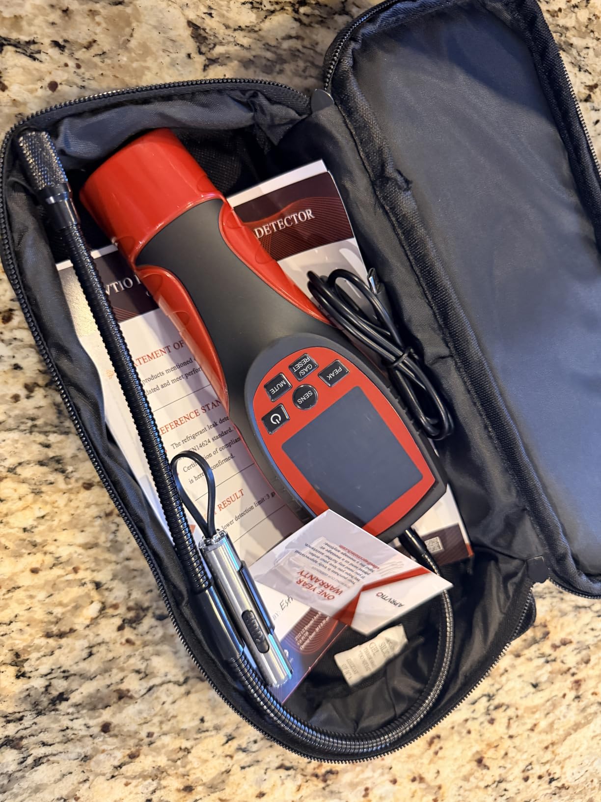 Refrigerant Leak Detector, Simbow ALD-200PRO Freon Leak Detector Professional 3-in-1 A2L with 0.14 oz/yr Sensitivity, Heated diode Leak Detector for R32 R454B R290 R600a R134a R410a 3000mAh Battery customer photo 2