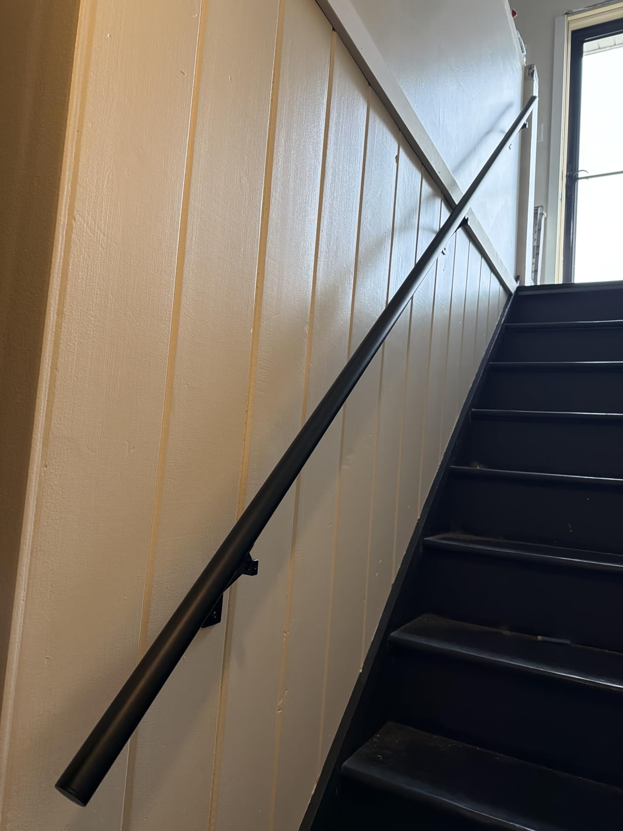 12 FT Handrails Kit for Indoor Outdoor Stairs, Modern Aluminum Handrail Set, 1.4