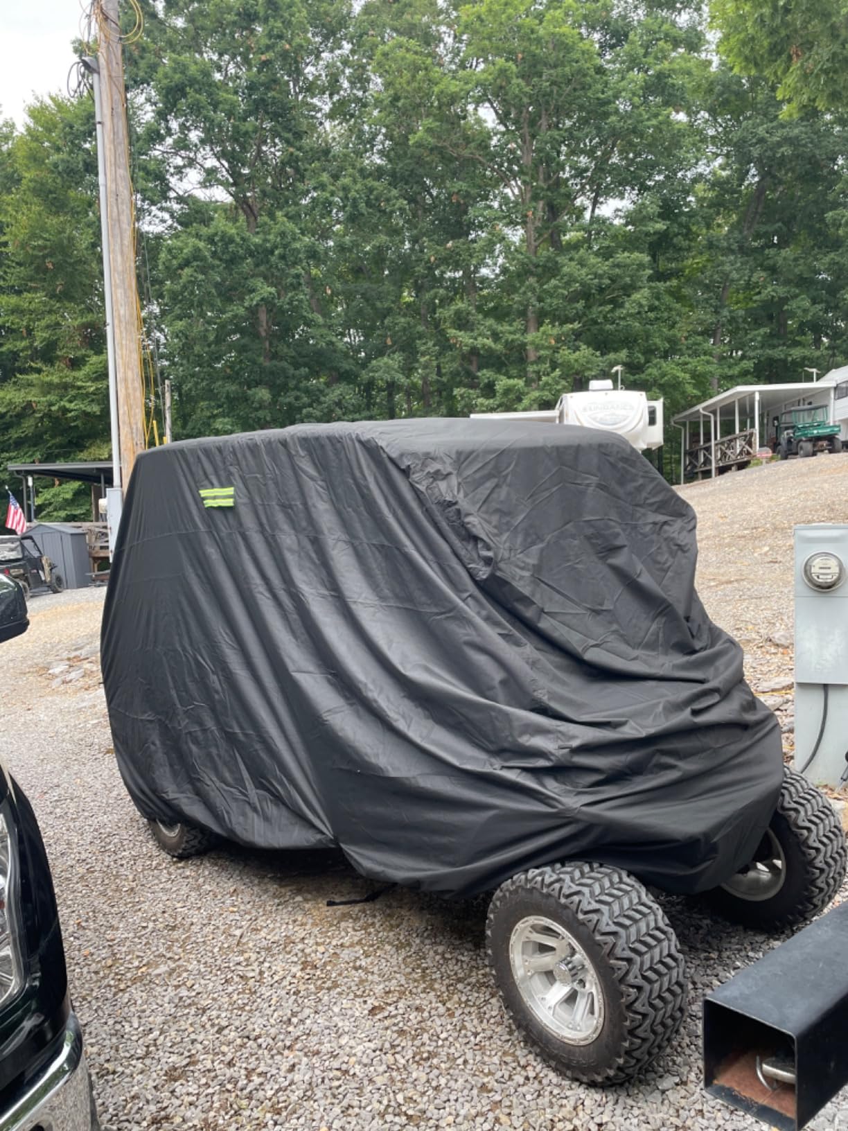 moveland Heavy Duty 650D Golf Cart Cover for 2/4/6 Passengers EZGO, Club Car and Yamaha, All Weather Outdoor Protection customer photo 2