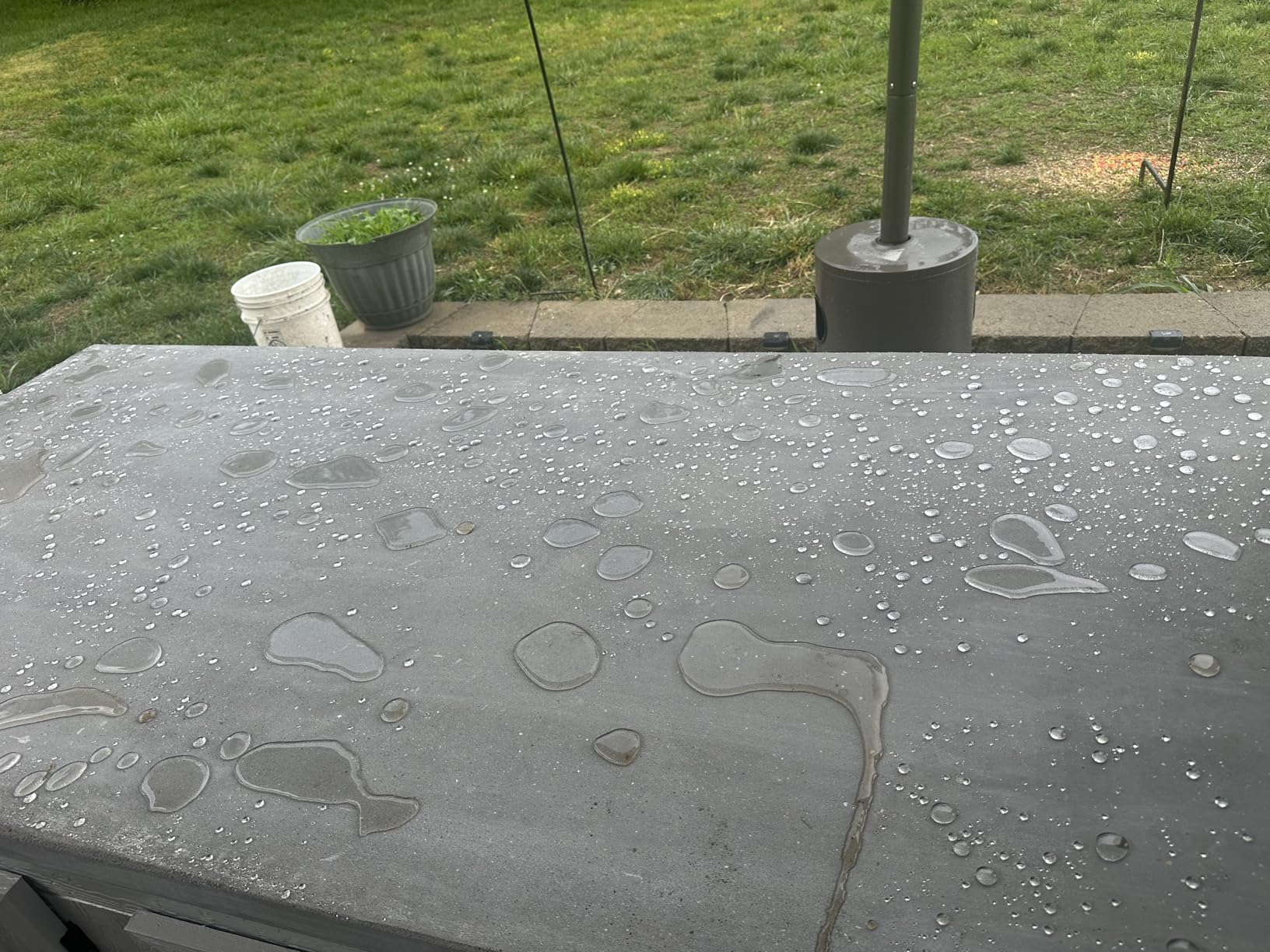 Nanoprotect Concrete & Stone Sealer Indoor & Outdoor | Long-Term Protection Against Water, Stain & Dirt | for Driveway, Patio, Pavers and Any Absorbent Stone | 1 Gal customer photo 1