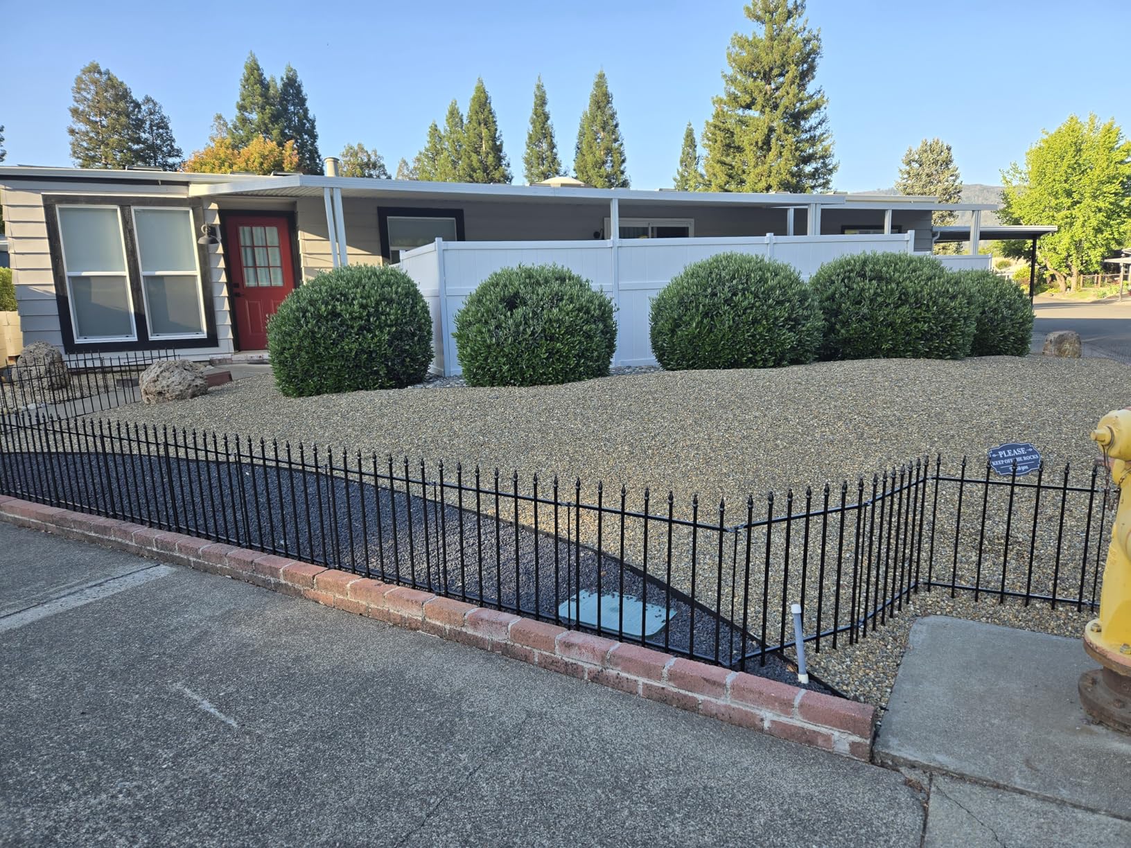 Decorative Metal Garden Fence with Gate 42