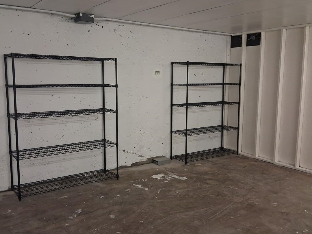 REIBII 3200LBS Storage Shelves 55.5 W Garage Shelving Heavy Duty 5 Tier Adjustable Wire Shelving Unit Metal Shelving for Garage Pantry Commercial Basement, 55.5 W X 18''D X 71 H customer photo 1