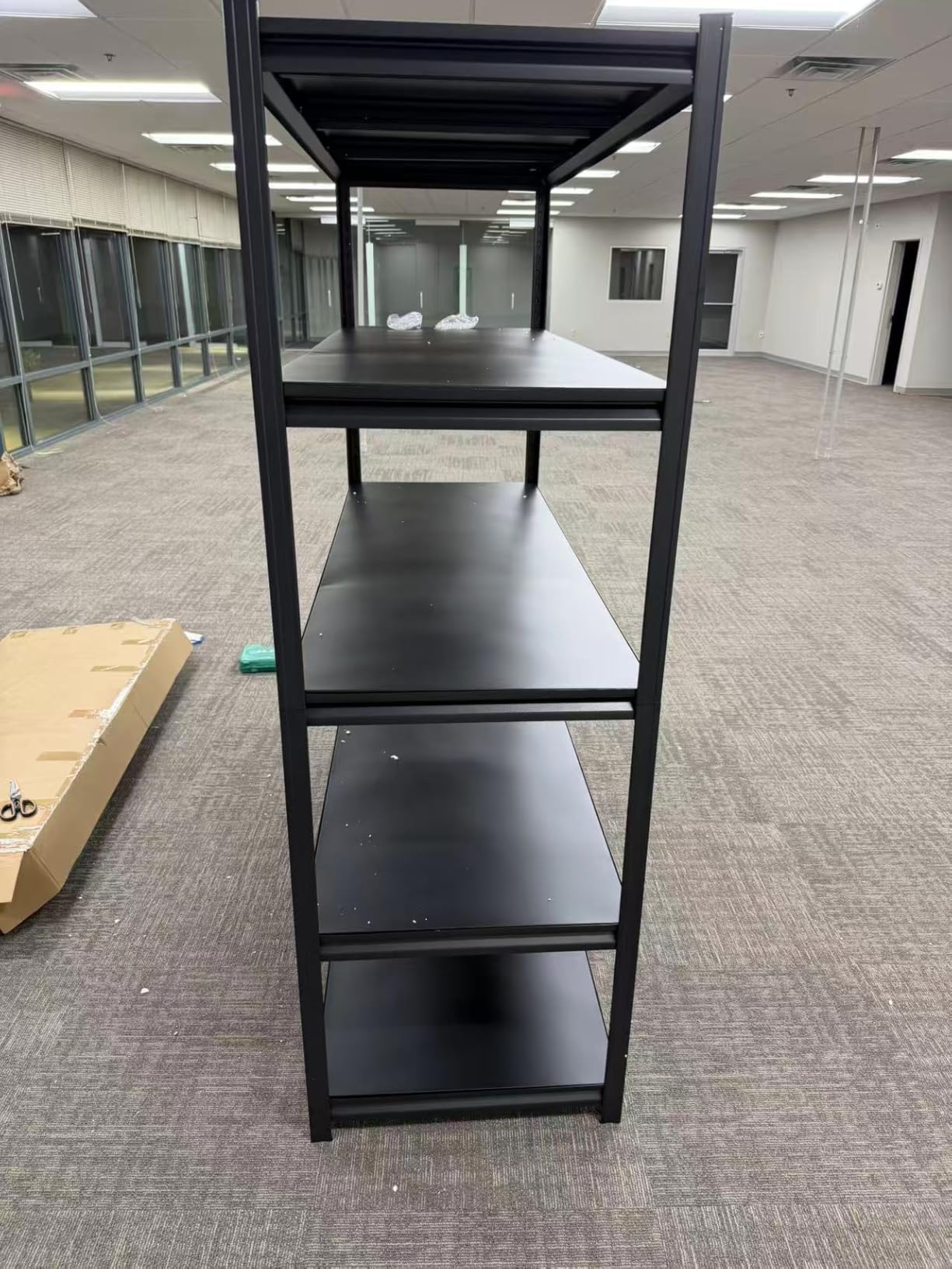 5-Tier Heavy Duty Garage Shelving, 5,000 lbs Capacity Adjustable Metal Storage Shelving Unit for Garage, Basement, Warehouse & Workshop, 62