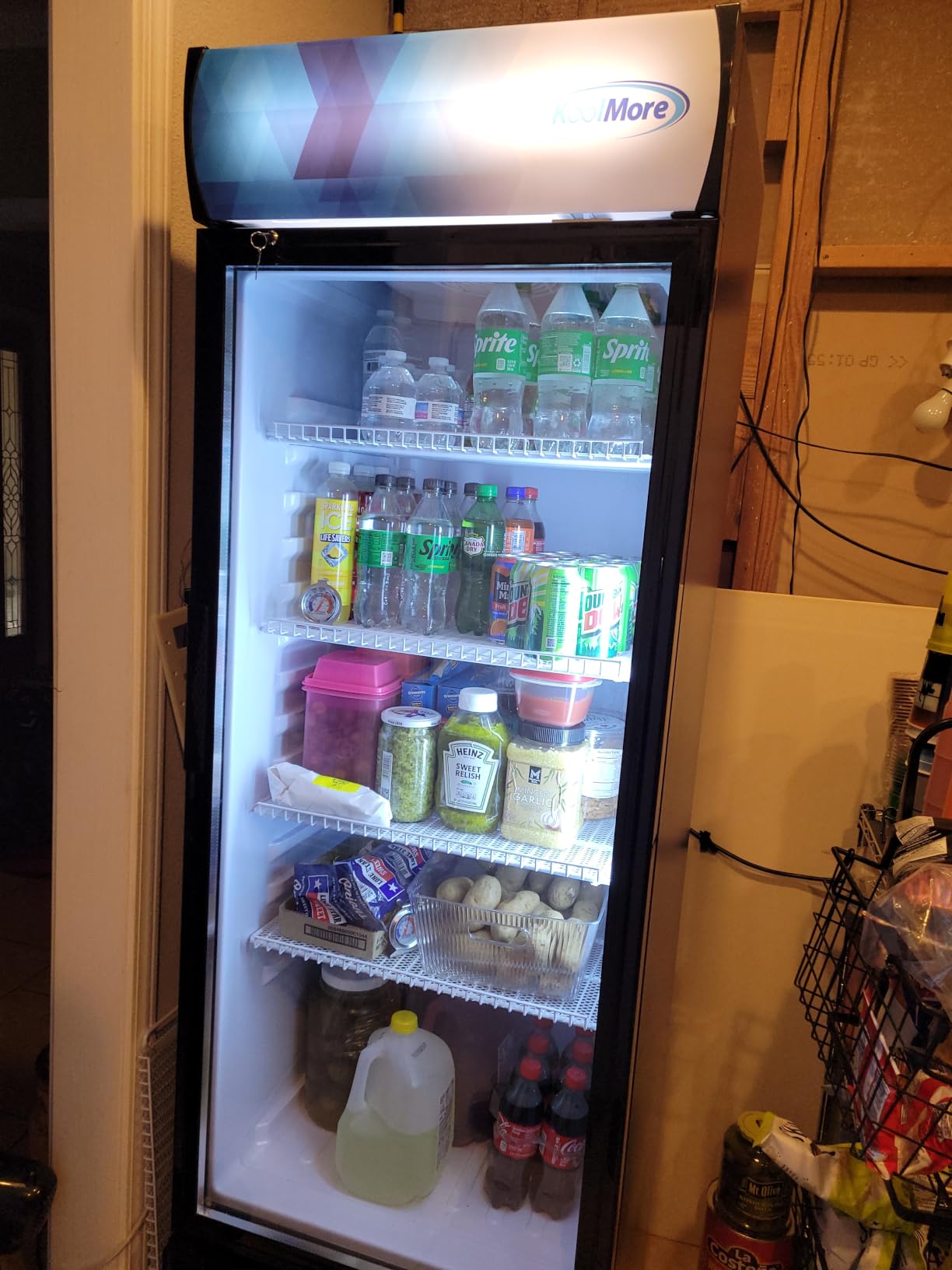 KoolMore 24 in. 12 cu. ft. Commercial One Glass Door Beverage Display Merchandiser Refrigerator Cooler, ETL Listed in Black customer photo 1