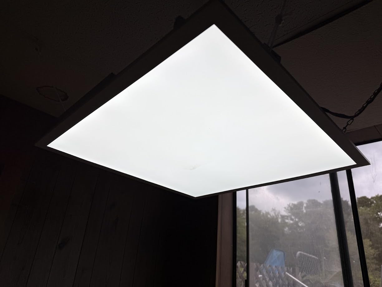 2x4 LED Flat Panel Lights for Drop Ceiling 4-Pack, 7200Lumens 0-10V Dimmable, 3CCT 3000K-4000K-6500K, 24InchX48Inch Back-Lit Recessed Troffer Light Fixtures for Shop Commercial Office, 120-277V ETL customer photo 2