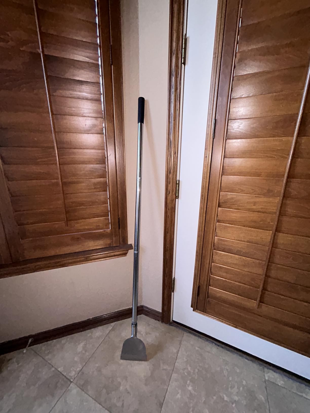 Floor Scraper Long Handle Multifunctional Cleaning Shovels Flat Head, Moss Plaster Wall Putty Shingle Removal Tool, Ice Scraper, Snow Shovel for Driveway Stainless Steel-Heavy Duty customer photo 1