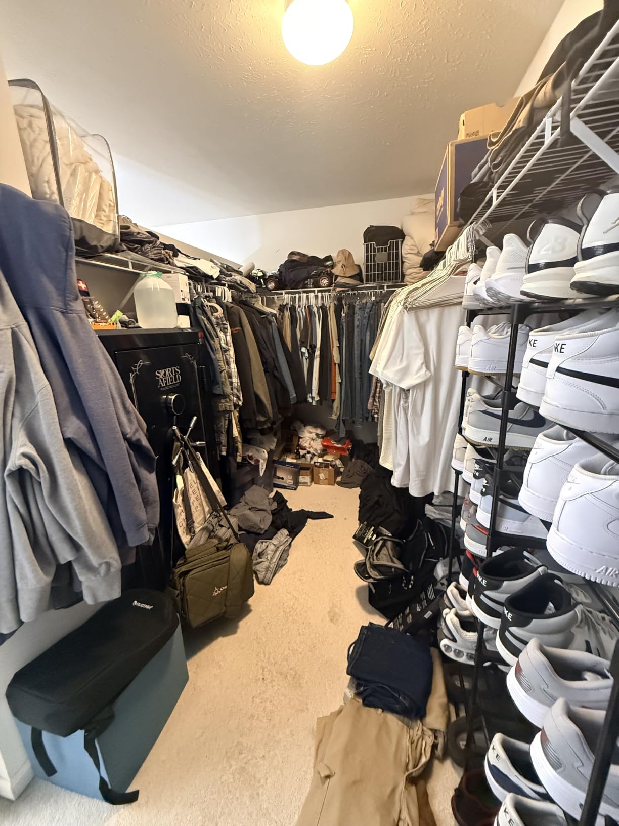 Aheaplus Closet System with Drawers, Wood Closet Organizer System with 4 Hanging Rods & Top Shelves, Walk-in Closets Organizer Wardrobe Clothes Rack System, Cut Fits Spaces 4-9FT Wide, White customer photo 2