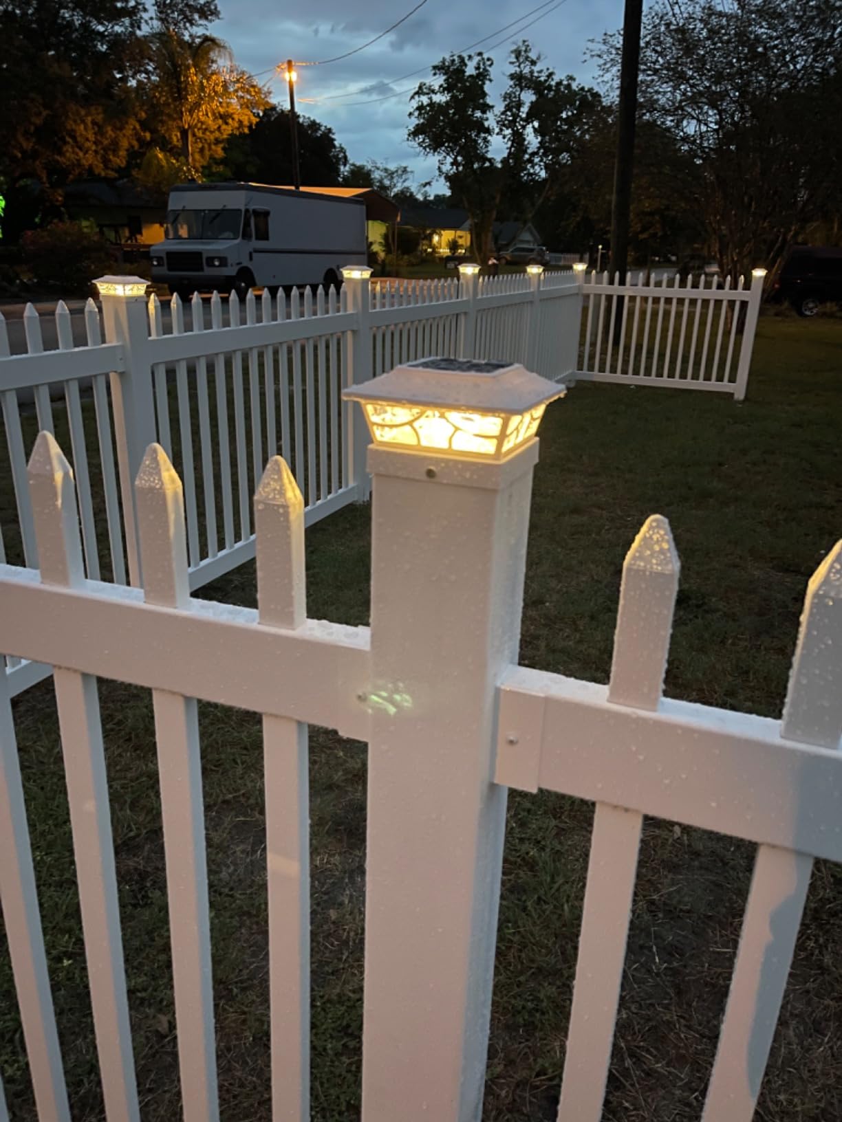 WamBam Cambridge Privacy Fence, White Vinyl No Dig DIY Kit | 6ftH x 6ftW, 1 Panel + 1 Post customer photo 2