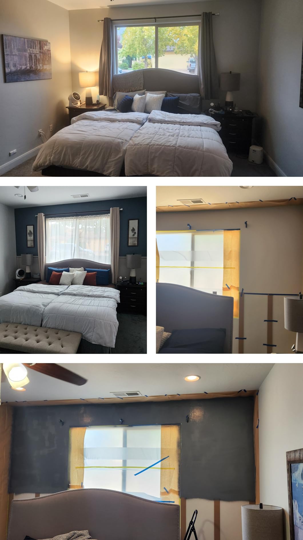 94.5 x 54 in MDF Premade Board and Batten Paintable Wainscoting Kit | Wainscotting Wall Panel with Edge Strip, Premade Accent Wall Panel for DIY Kitchen Bedroom Living Room Home Decor Covers customer photo 2