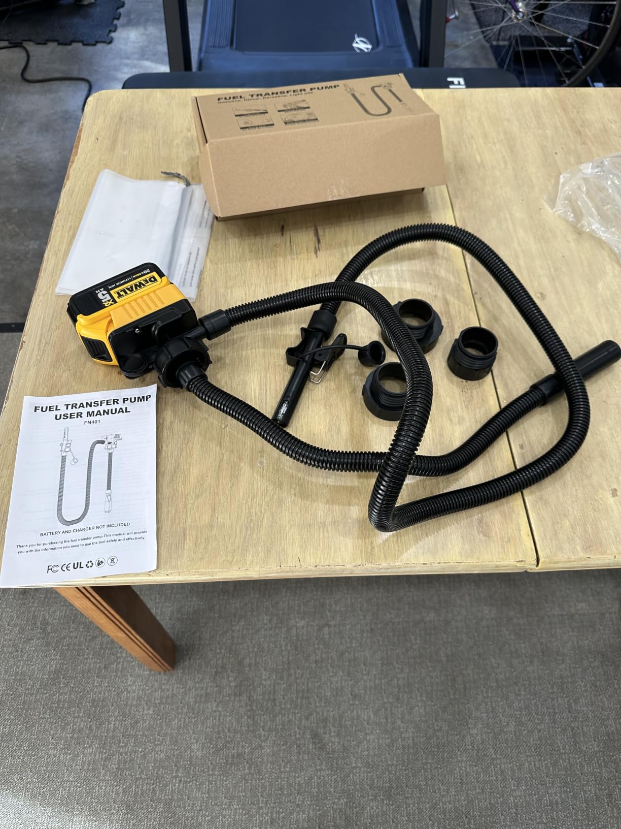 DIYtoolifz 5 GPM Cordless Fuel Transfer Pump Compatible with DeWalt 20V & Milwaukee 18V Batteries, Portable Gas Can Pump with 51