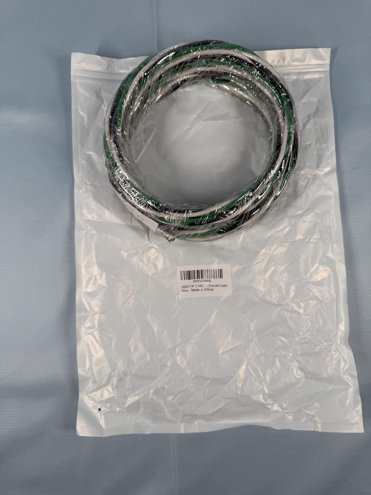 THHN Wire 12 Gauge 3 Conductor (Black/White/Green) 100FT - OFC Stranded Copper 12 AWG Pre-Twisted Electrical Building Wire 600V customer photo 1