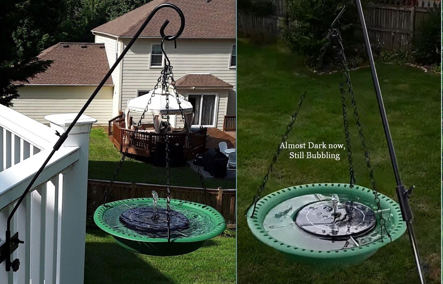 AISITIN Solar Fountain Pump with 6 Nozzles, 2026 Solar Bird Bath Fountains, Upgraded Floating Solar Water Fountain for Garden, Pond, Pool & Outdoor customer photo 1