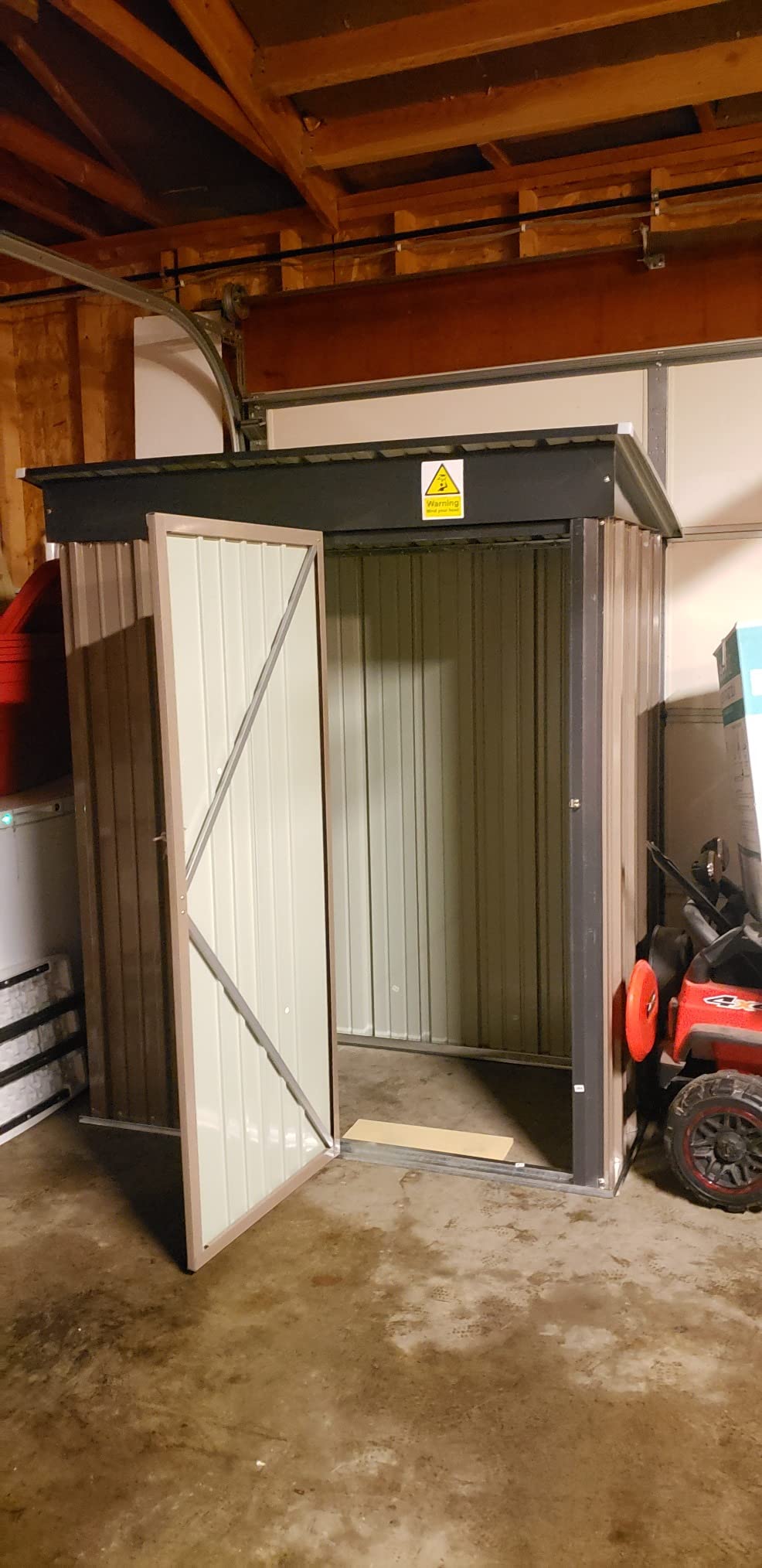 UDPATIO Outdoor Resin Storage Shed 8x10 FT, Plastic Sheds, Dark Grey | 2 Windows, 12mm resin, with Floor, lockable Door, waterproof, UV resistant, quick assembly, space-saving for Patio Backyard customer photo 2