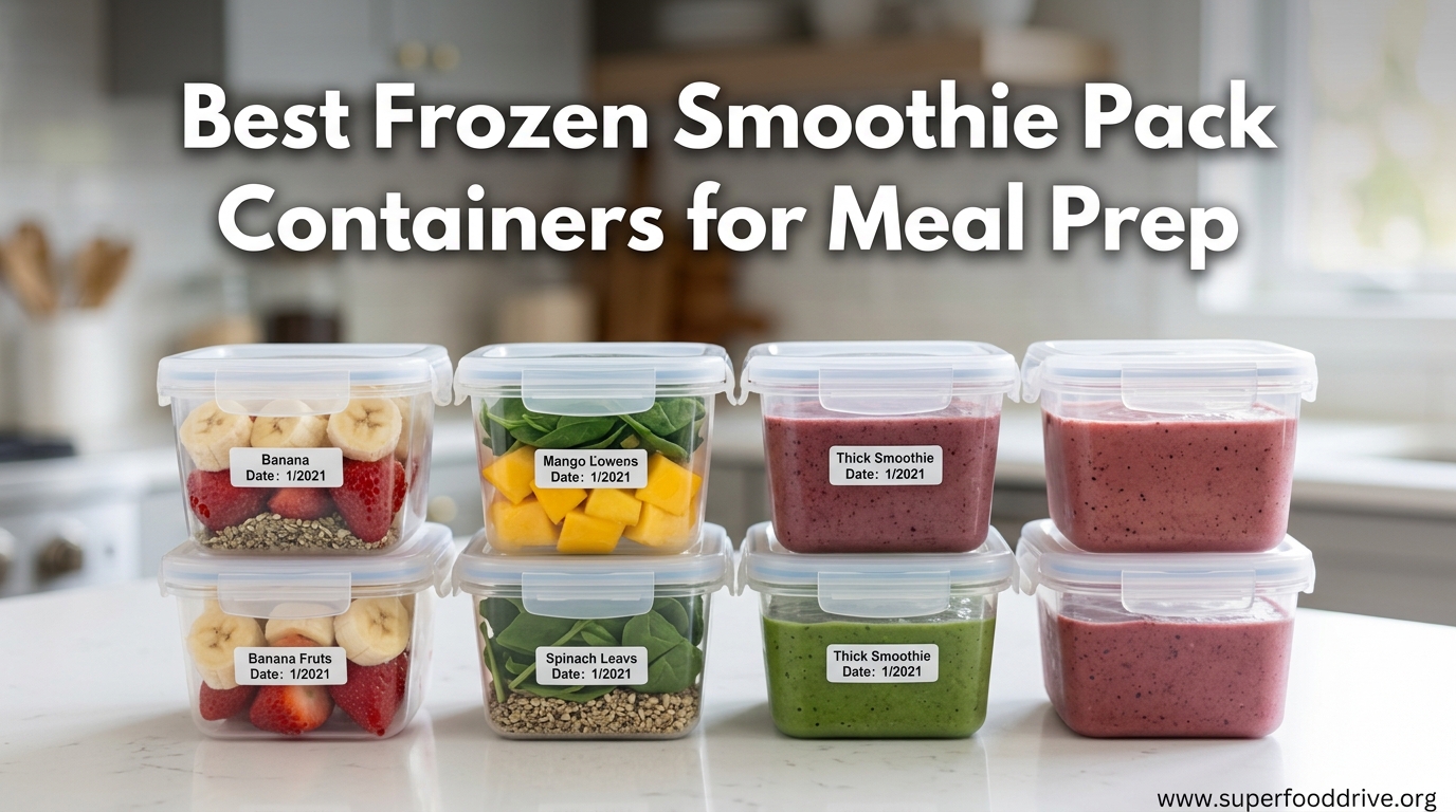 Best Frozen Smoothie Pack Containers for Meal Prep