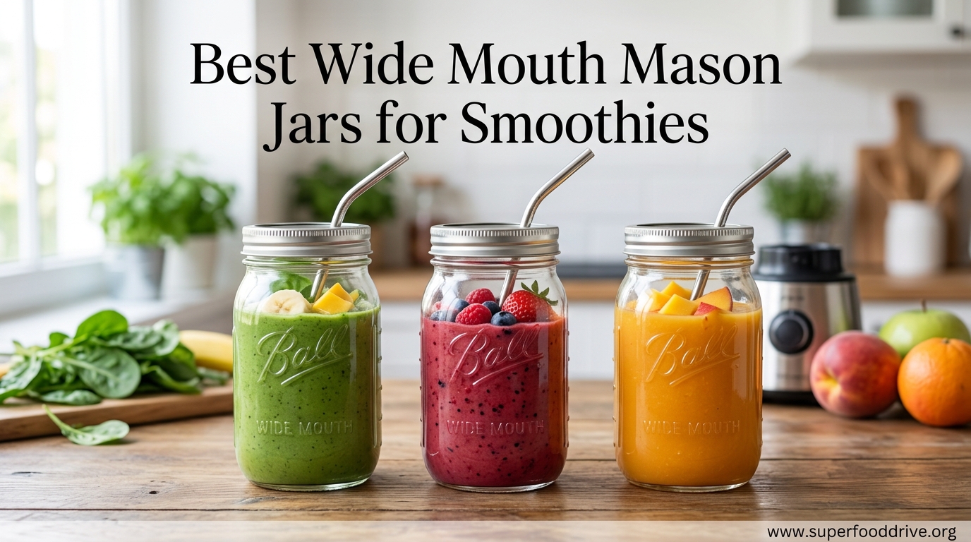 Best Wide Mouth Mason Jars for Smoothies