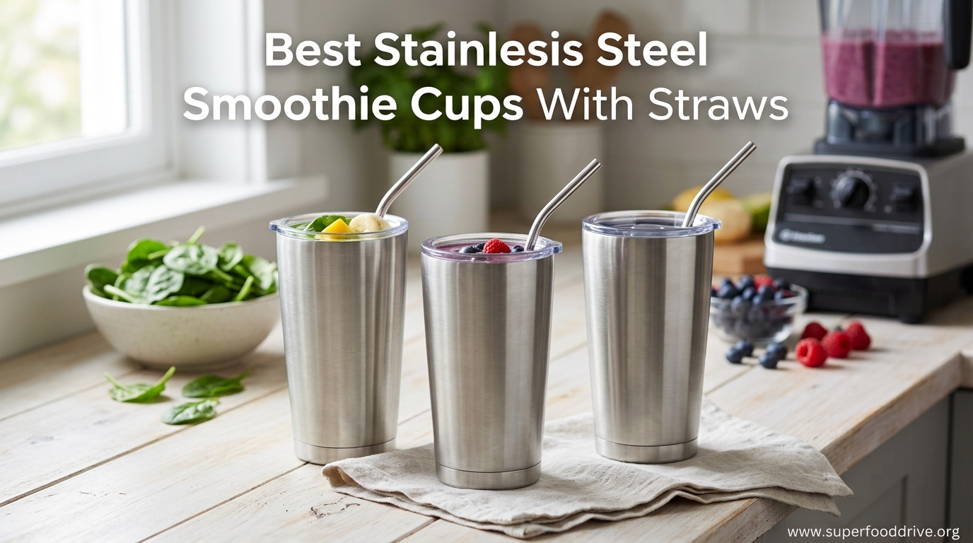 Best Stainless Steel Smoothie Cups With Straws