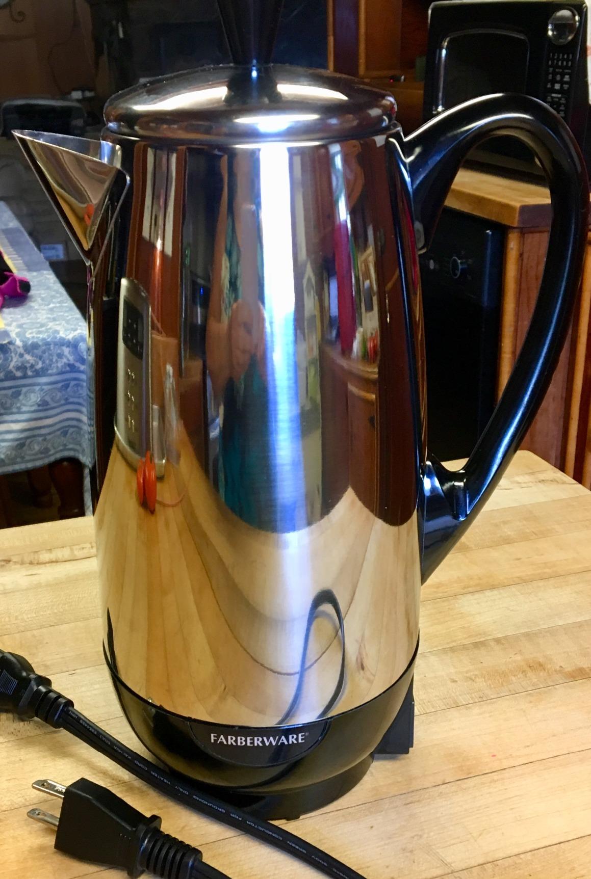 Farberware Electric Coffee Percolator, Stainless Steel Basket, Automatic Keep Warm, No-Drip Spout, 8 Cup customer photo 2