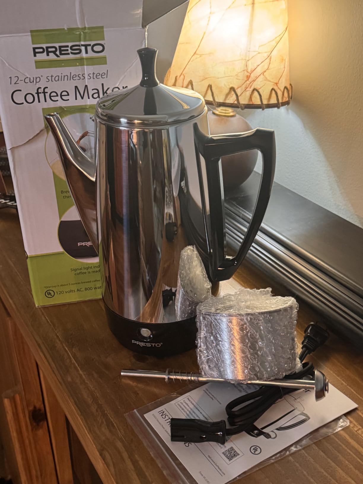 Presto 02811 Stainless Steel 12-Cup Electric Coffee Percolator customer photo 1