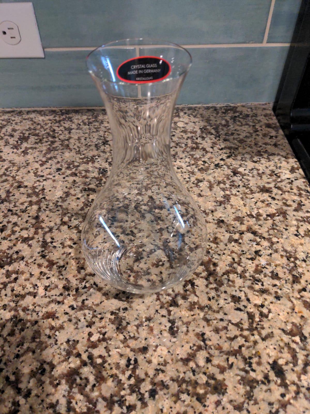 Riedel Cabernet Wine Decanter, Red Wine Decanter Crystal Glass 1440/13 | 37 1/8 oz capacity, 9 inches high, helps separate sediment from older vintages customer photo 1