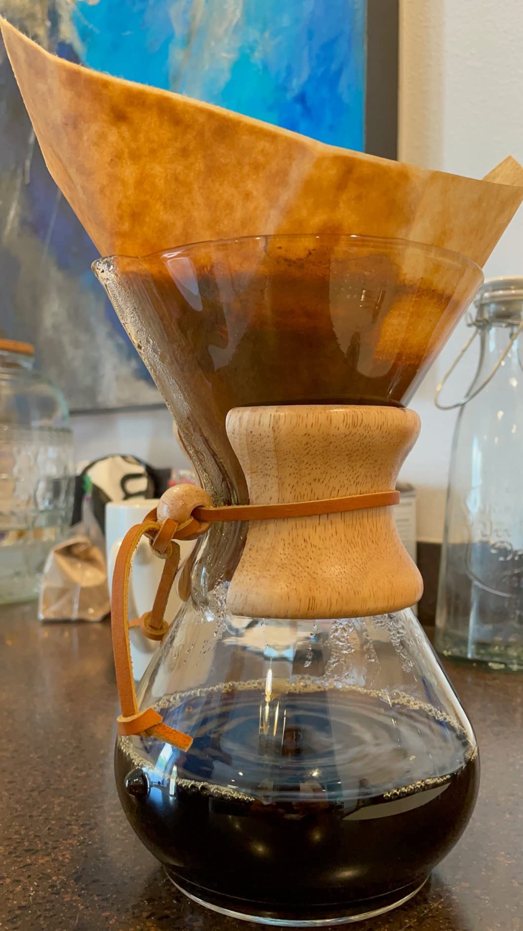 Chemex Pour-Over Glass Coffeemaker - Classic Series - 6-Cup - Exclusive Packaging customer photo 2