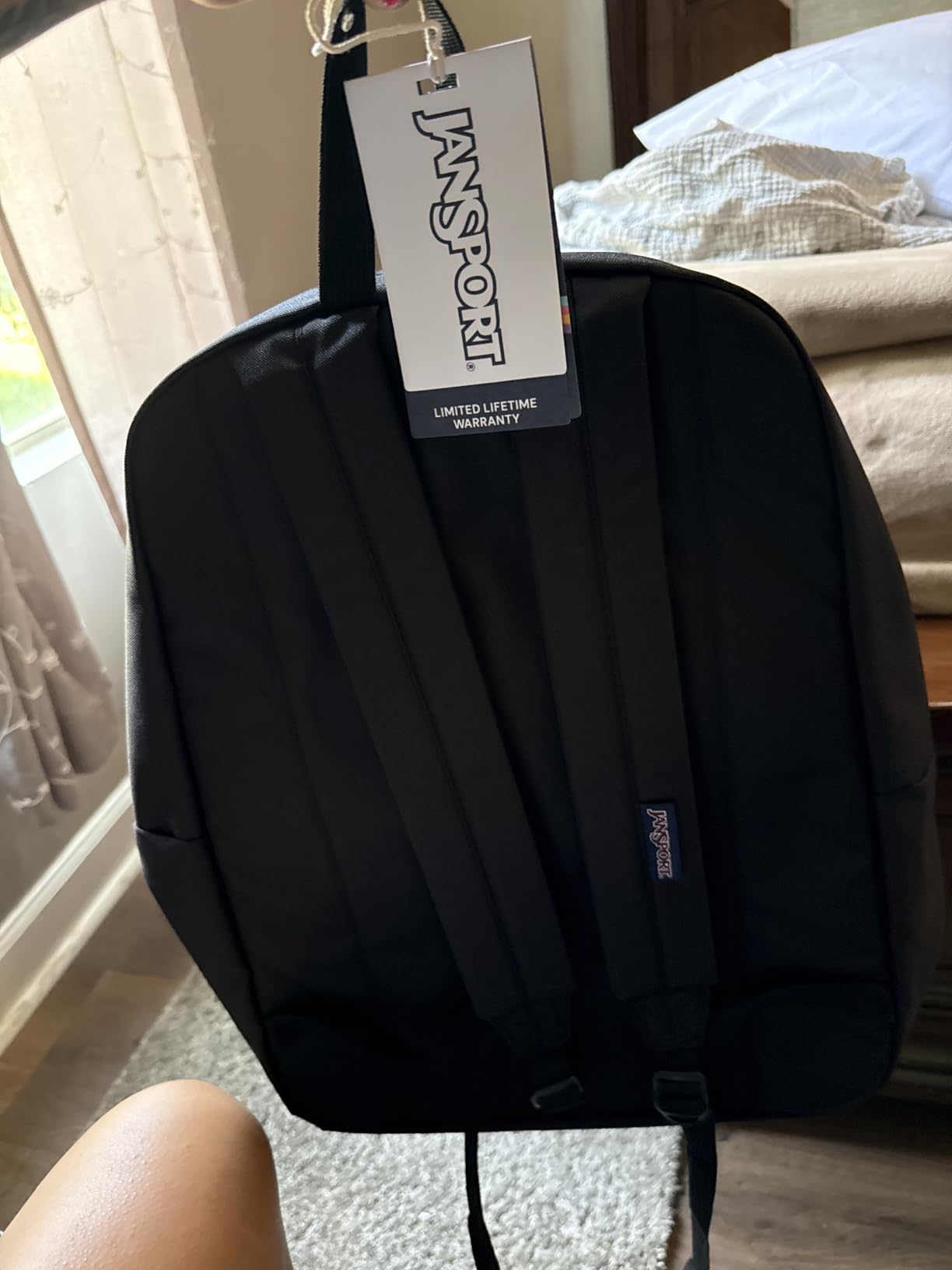 JanSport SuperBreak One Backpack - Durable, Lightweight Bookbag with 1 Main Compartment, Front Utility Pocket with Built-in Organizer - Premium Backpack, Black customer photo 2