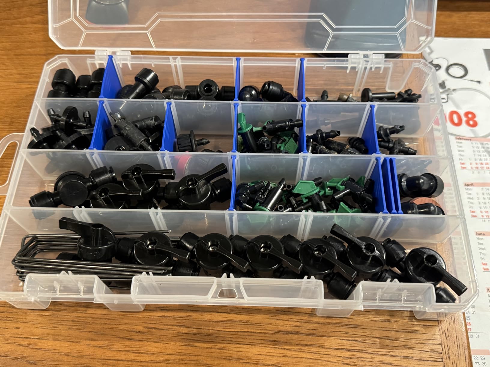 Flambeau Outdoors 4007 Tuff Tainer, 24 Compartments, 12 Zerust Dividers | Divided tackle box with 12 Zerust dividers creating up to 24 compartments, Translucent, 11 x 7.25 x 1.75in customer photo 1