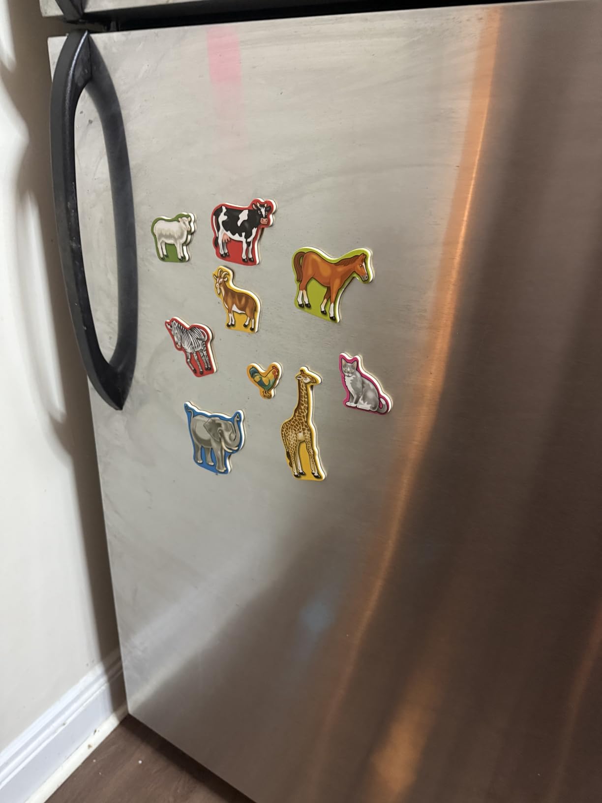 Melissa & Doug Wooden Animal Magnets Set (20 Pieces) - Farm, Zoo & Pet Fridge Magnets in Storage Box - Montessori Preschool Learning Toys for Toddlers & Kids Ages 2+ - FSC-Certified customer photo 1