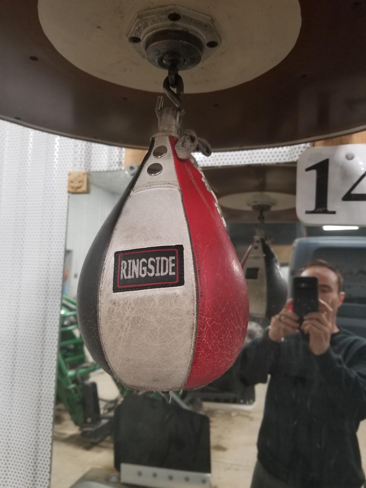 Ringside Boxing Speed Bag - Durable Leather Construction with Reinforced Triple-Stitched Seams and Heavy-Duty Attachment Loop customer photo 1